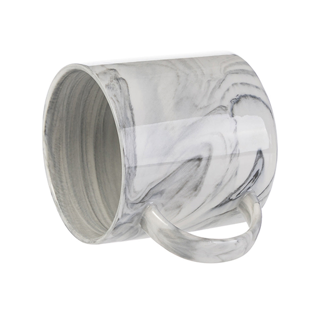 Pearl Coating™ 350ml Sublimation Marble Texture Ceramic Gray Stackable Mug - Case of 36 - Joto Imaging Supplies Canada